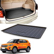PVC Dustproof, Waterproof, Foldable & Antiskid Car Dicky, Trunk, Boot Mat Dicky Mat (Black)