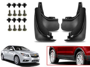 O.E Type Custom Front and Rear Mud Flap Guard (Set of 4 Pcs) | Compatible with CHEVROLET | Black