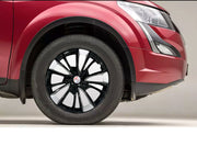 Press Type Hubcap XUV700 Wheel Cover Replacements for OEM Steel Wheels Polypropylene Material with Retention Ring | Set of 4 Pcs