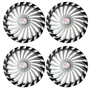 Press Type Hubcap Hunter Wheel Cover Replacements for OEM Steel Wheels Polypropylene Material with Retention Ring | Set of 4 Pcs