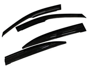 Car Rain Guards Wind Door Visor Side | Wind Visor ABS Plastic Deflector | Perfect As per Window Frame | Compatible with Most Car (Set of 4)