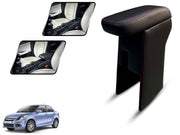 Auto Pearl Premium Car Armrest with Storage Box, High-Density Foam, Nappa Leatherette, No Obstruction to Rear Window Buttons, for DZIRE TOUR 2015