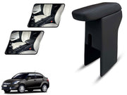 Auto Pearl Premium Car Armrest with Storage Box, High-Density Foam, Nappa Leatherette, No Obstruction to Rear Window Buttons, for DZIRE TOUR 2018
