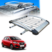 Car Roof Luggage (4x 4) Frame Aluminum Roof Frame Universal Roof Frame Travel Frame Load Frame Load Over 100 kg Roof Shelves Luggage Box Roof Rack (Silver)