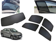 Z-Black Car Window Plug-in Half Sun Shades & Rear Dicky Curtain (Combo) for Maruti