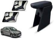 Auto Pearl Premium Car Armrest with Storage Box, High-Density Foam, Nappa Leatherette, No Obstruction to Rear Window Buttons, for Dzire 2020 Onwards