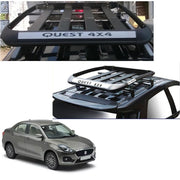 Car Roof Quest Luggage (4x 4) Frame Aluminum Roof Frame Universal Roof Frame Travel Frame Load Frame Load Over 100 kg Roof Shelves Luggage Box Roof Rack (Black)