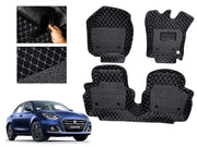7D Car Floor Mats Luxury Leatherite 7D-Car Floor Mat with Velcro-Tape
