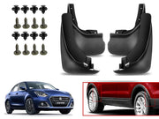 O.E Type Custom Front and Rear Mud Flap Guard (Set of 4 Pcs) | Compatible with MARUTI | Black