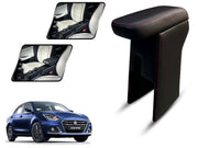 Auto Pearl Premium Car Armrest with Storage Box, High-Density Foam, Nappa Leatherette, No Obstruction to Rear Window Buttons, for Dzire 2022