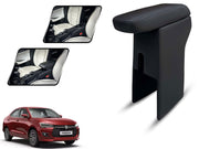 Auto Pearl Premium Car Armrest with Storage Box, High-Density Foam, Nappa Leatherette, No Obstruction to Rear Window Buttons, for Dzire 2024