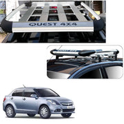 Car Roof Quest Luggage (4x 4) Frame Aluminum Roof Frame Universal Roof Frame Travel Frame Load Frame Load Over 100 kg Roof Shelves Luggage Box Roof Rack (Silver)