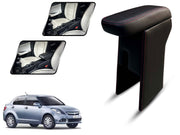Auto Pearl Premium Car Armrest with Storage Box, High-Density Foam, Nappa Leatherette, No Obstruction to Rear Window Buttons, for Dzire Type-3 (2016-2017)