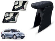 Auto Pearl Premium Car Armrest with Storage Box, High-Density Foam, Nappa Leatherette, No Obstruction to Rear Window Buttons, for Dzire Type-3 (2016-2017)