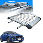 Car Roof Luggage (4x 4) Frame Aluminum Roof Frame Universal Roof Frame Travel Frame Load Frame Load Over 100 kg Roof Shelves Luggage Box Roof Rack (Silver)