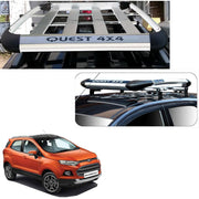 Car Roof Quest Luggage (4x 4) Frame Aluminum Roof Frame Universal Roof Frame Travel Frame Load Frame Load Over 100 kg Roof Shelves Luggage Box Roof Rack (Silver)