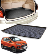 PVC Dustproof, Waterproof, Foldable & Antiskid Car Dicky, Trunk, Boot Mat Dicky Mat (Black)