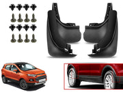 O.E Type Custom Front and Rear Mud Flap Guard (Set of 4 Pcs) | Compatible with FORD | Black