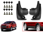 O.E Type Custom Front and Rear Mud Flap Guard (Set of 4 Pcs) | Compatible with FORD | Black