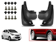 O.E Type Custom Front and Rear Mud Flap Guard (Set of 4 Pcs) | Compatible with HYUNDAI | Black