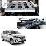 Car Roof Quest Luggage (4x 4) Frame Aluminum Roof Frame Universal Roof Frame Travel Frame Load Frame Load Over 100 kg Roof Shelves Luggage Box Roof Rack (Silver)