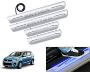 Auto Pearl Car Door Foot Step Led Sill/Scuff Plates With Mirror Finish Compatible with All Models (Set of 4)