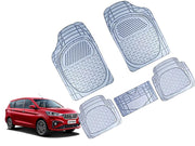 Heavy Duty Transparent 4Pcs PVC Rubber 6204 Clear Car Mat