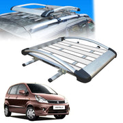 Car Roof Luggage (4x 4) Frame Aluminum Roof Frame Universal Roof Frame Travel Frame Load Frame Load Over 100 kg Roof Shelves Luggage Box Roof Rack (Silver)