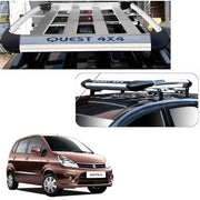 Car Roof Quest Luggage (4x 4) Frame Aluminum Roof Frame Universal Roof Frame Travel Frame Load Frame Load Over 100 kg Roof Shelves Luggage Box Roof Rack (Silver)
