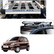 Car Roof Quest Luggage (4x 4) Frame Aluminum Roof Frame Universal Roof Frame Travel Frame Load Frame Load Over 100 kg Roof Shelves Luggage Box Roof Rack (Silver)