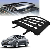 Car Roof Luggage (4x 4) Frame Aluminum Roof Frame Universal Roof Frame Travel Frame Load Frame Load Over 100 kg Roof Shelves Luggage Box Roof Rack (Black)