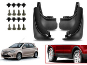 O.E Type Custom Front and Rear Mud Flap Guard (Set of 4 Pcs) | Compatible with TOYOTA | Black
