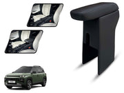 Auto Pearl Premium Car Armrest with Storage Box, High-Density Foam, Nappa Leatherette Black with double Stitching, No Obstruction to Rear Window Buttons, for Exter