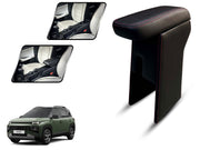 Auto Pearl Premium Car Armrest with Storage Box, High-Density Foam, Nappa Leatherette Black with double Stitching, No Obstruction to Rear Window Buttons, for Exter