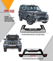 Bumper Diffuser (Front/Rear) Set Reflector Imported Quality Compatible with Scorpio Classic