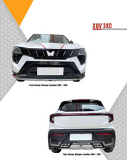 Bumper Diffuser (Front & Rear) Set Reflector Imported Quality Compatible with XUV-3XO