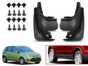 O.E Type Custom Front and Rear Mud Flap Guard (Set of 4 Pcs) | Compatible with FORD | Black