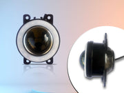 Premium Quality LED Lens Fog Light with Halo Ring Angel Eye lights (Set of 2)