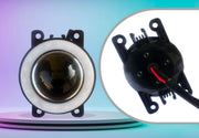 Premium Quality LED Lens Fog Light with Halo Ring Angel Eye lights (Set of 2)