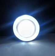 Premium Quality LED Lens Fog Light with Halo Ring Angel Eye lights (Set of 2)