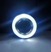 Premium Quality LED Lens Fog Light with Halo Ring Angel Eye lights (Set of 2)