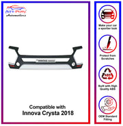 Bumper Diffuser (Front & Rear) Set Reflector Imported Quality Compatible with Innova Crysta 2018