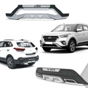 Auto Pearl Bumper Diffuser with Reflector | Front, Rear & Set | Compatible with Hyundai Creta 2018