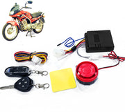 Auto Pearl Anti Theft Motorcycle Security Alarm System with 2 Key Remotes for Protection compatible with All Bike (Set of 1)