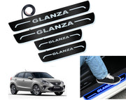 Auto Pearl Car Door Foot Step Led Sill/Scuff Plates With Mirror Finish Compatible with All Models (Set of 4)
