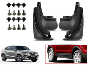 O.E Type Custom Front and Rear Mud Flap Guard (Set of 4 Pcs) | Compatible with TOYOTA | Black