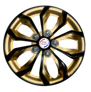 Press Type Hubcap Pearl Wheel Cover Replacements for OEM Steel Wheels Polypropylene Material with Retention Ring | Set of 4 Pcs
