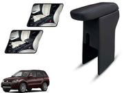 Auto Pearl Premium Car Armrest with Storage Box, High-Density Foam, Nappa Leatherette Black with double Stitching, No Obstruction to Rear Window Buttons, for Grand-Vitara-2022-2025