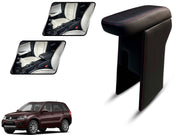 Auto Pearl Premium Car Armrest with Storage Box, High-Density Foam, Nappa Leatherette Black with double Stitching, No Obstruction to Rear Window Buttons, for Grand-Vitara-2022-2025