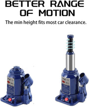 Hydraulic Bottle Jack 5 Ton Compatible with All Cars |Red / Blue Vehicle Jack (5000 kg)